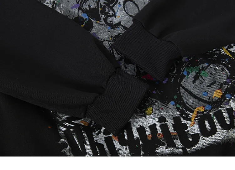 Paint-Splatter Character Graphic Hoodie S7fa94b95a06f4a81b993ec4df8fd2b16e