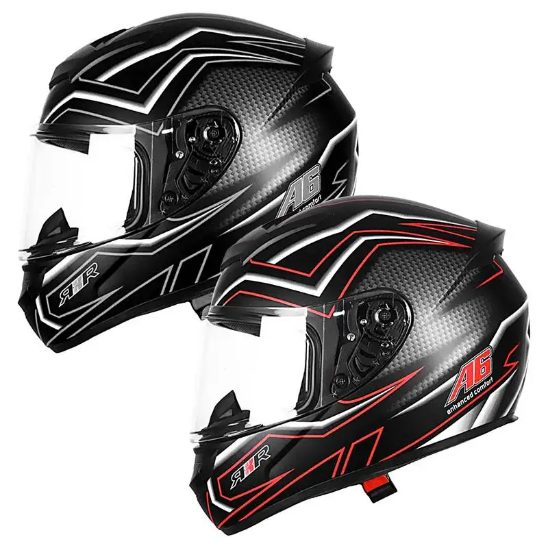 

Unisex Motorcycle Full Face Helmet Men Women Breathable Bikes Racing Helmets Scooter Riding helmets with Removable Lining