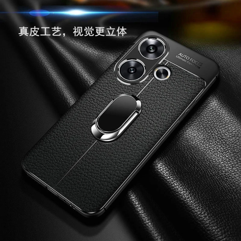 Magnetic Ring Holder Shockproof Bumper Case - Soft Silicone Protective Shell