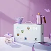 Hand Made Gift Box Set 550ml Sharing Pot Coffee Maker Machine Ceramic Filter 304Stainless Steel Purple/Plink 2