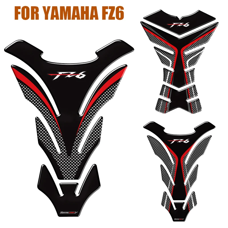 Autocollant 3D pour moto YAMAHA FZ6 FZ6N, tampon de protection pour