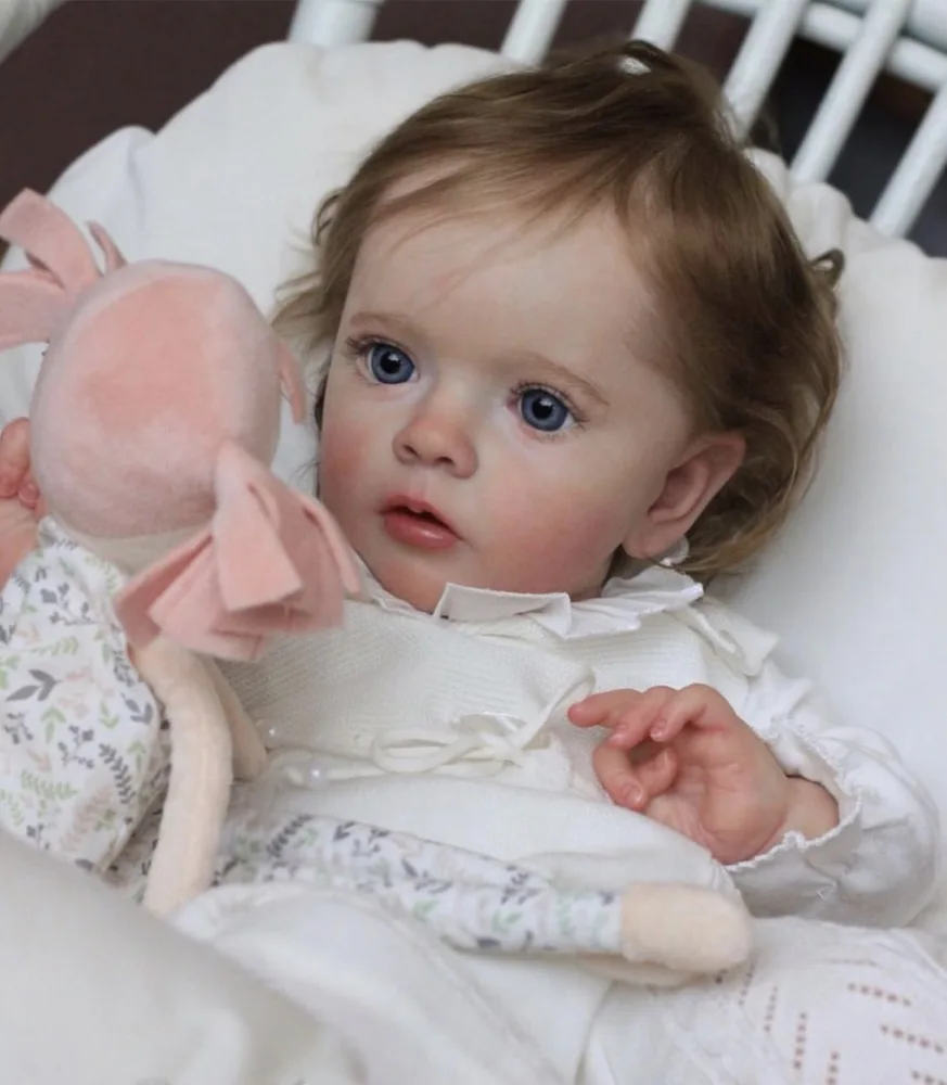 New 23 Inches Reborn Doll Kit Toddler Girl Unpainted Unfinished