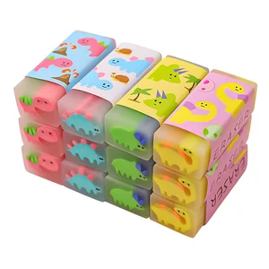12 Pcs Cute School Rubbers Kids Pencil Cute School Rubberss for Student Stationery Decorative Pencils Animal Students Exam