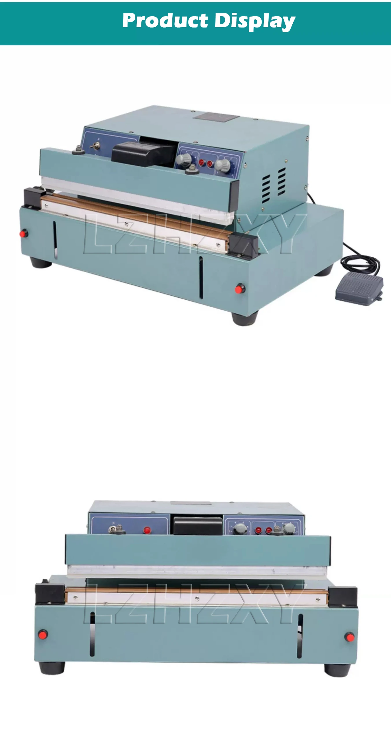 FKR-450 220VDesktop Semi-automatic Heat Sealing Machine 8mm Pedal Sealing Machin