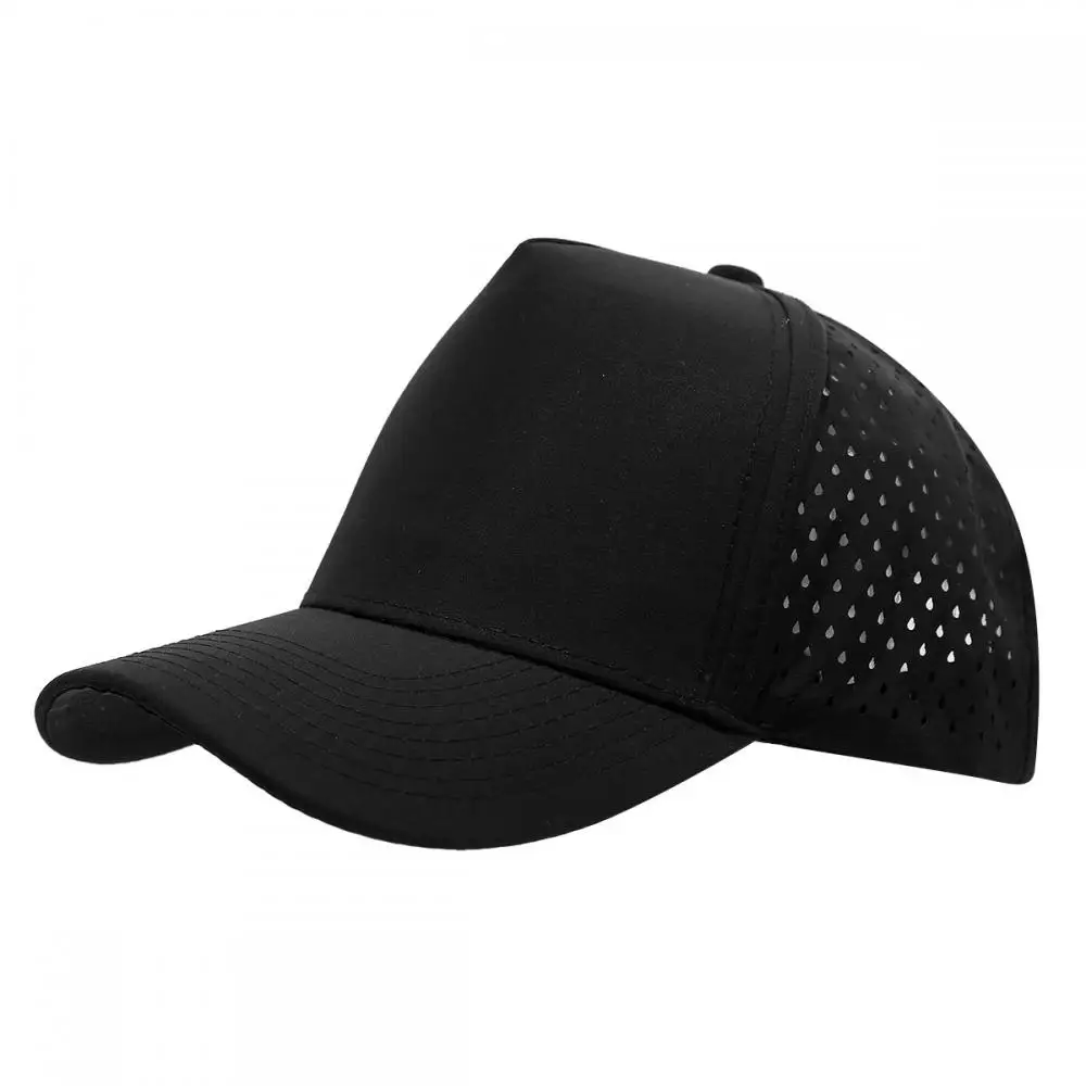 Fünfschichtige Laserperforierte Schnelltrocknende Kappe Atmungsaktive Sport-Visor-Kappe Sommer Wasserdichte Perforierte Trucker-Baseballkappe – Detail 8