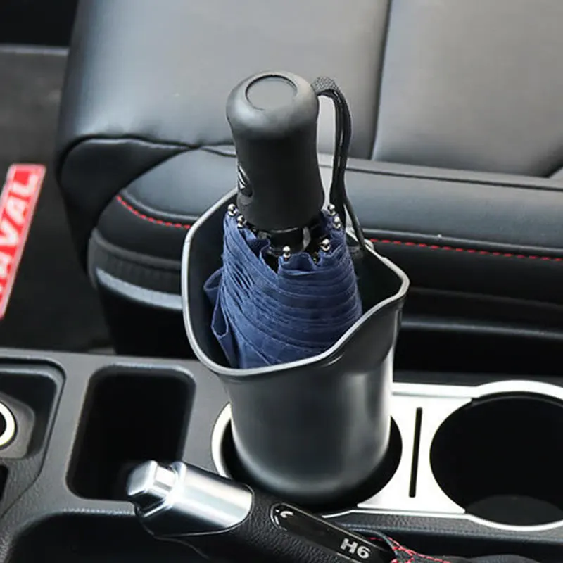 Car Umbrella Storage Box Multifunctional Organizer Barrel Car Folding Hanging Water Bottles Rack Umbrella Bucket Stowing Tidying