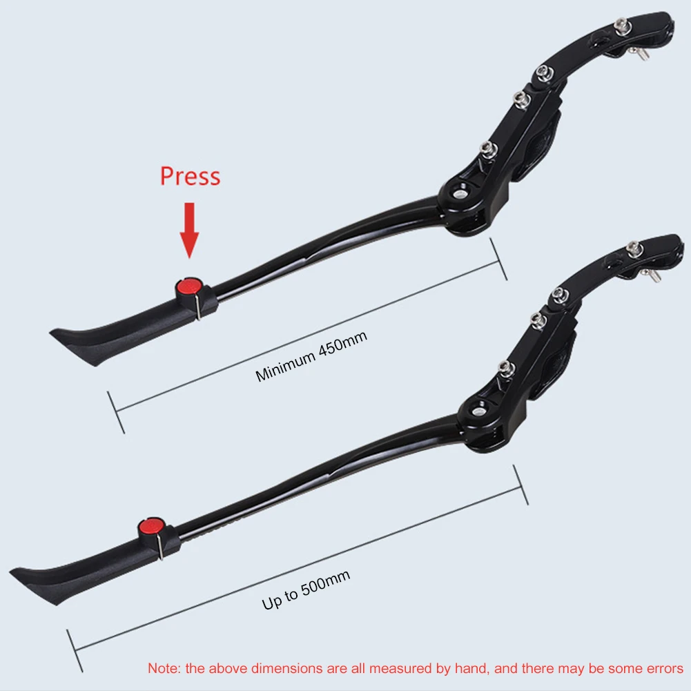 Aluminum Alloy Kickstand Side Rear Parking Support Mountain Bicycle Adjustable Portable Waterproof Cycling Elements