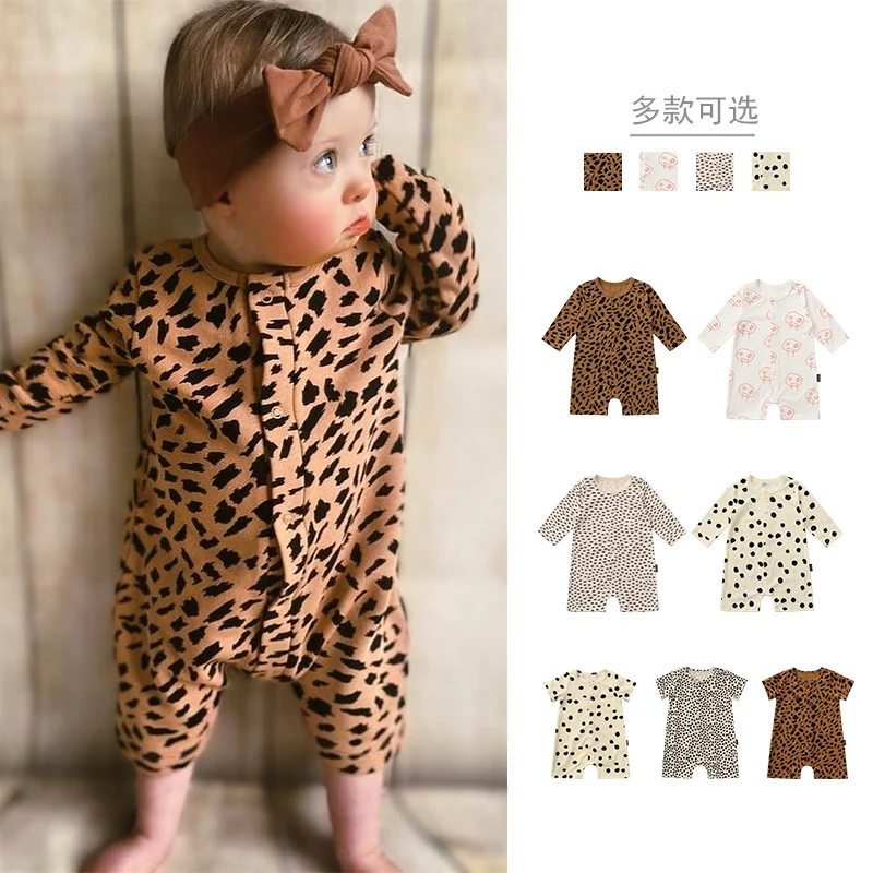 

Jenny&Dave Early Autumn Net Red Cotton Spring and Autumn Baby Bodysuit Fashionable Baby Clothes Harper Baby Creeper Children