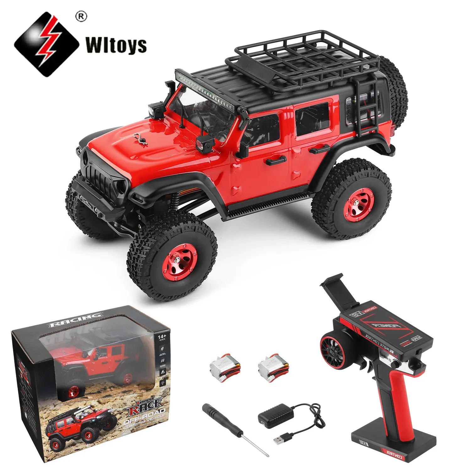 NewWltoys2428124RC4DWElectricCrawler130CarbonBrushMotor3km