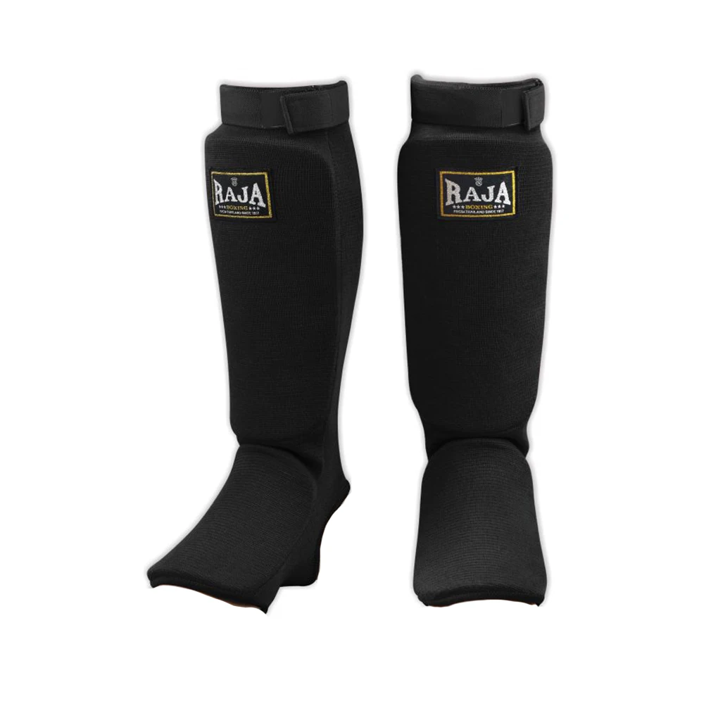 Shin Guard Pads 1Pair Universal Knitted Shin Guard Adults Boxing Practise Leg Brace Portable Ankles Protector Sports Gear kickboxing shin guards kickboxing leg guards