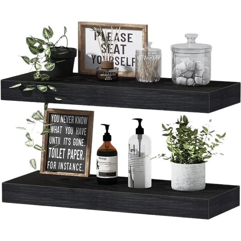 Invisible Floating Shelves Wall Mounted Wood Shelves Shelves for Bathroom, Bedroom, Living Room, Kitchen, Hanging Shelf for Boo Invisible Floating Shelves Wall Mounted Wood Shelves Shelves for Bathroom, Bedroom, Living Room, Kitchen, Hanging Shelf for Boo