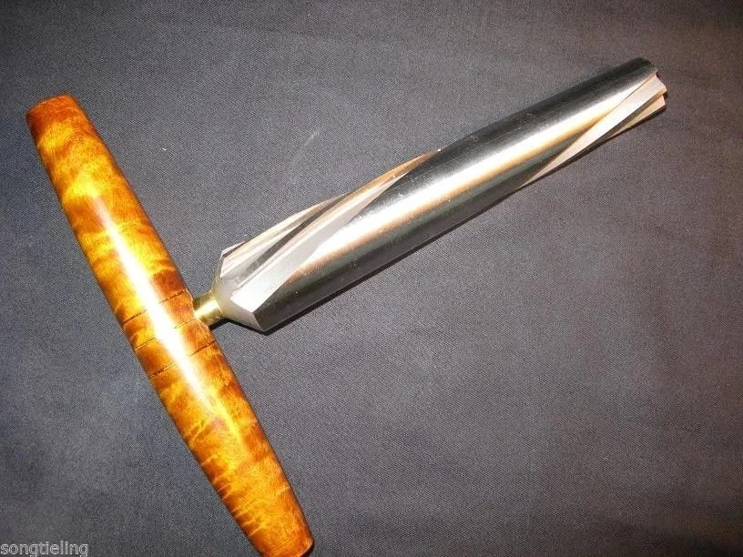 

Double bass make tool,lengthen sharp screw type double bass end pin reamer