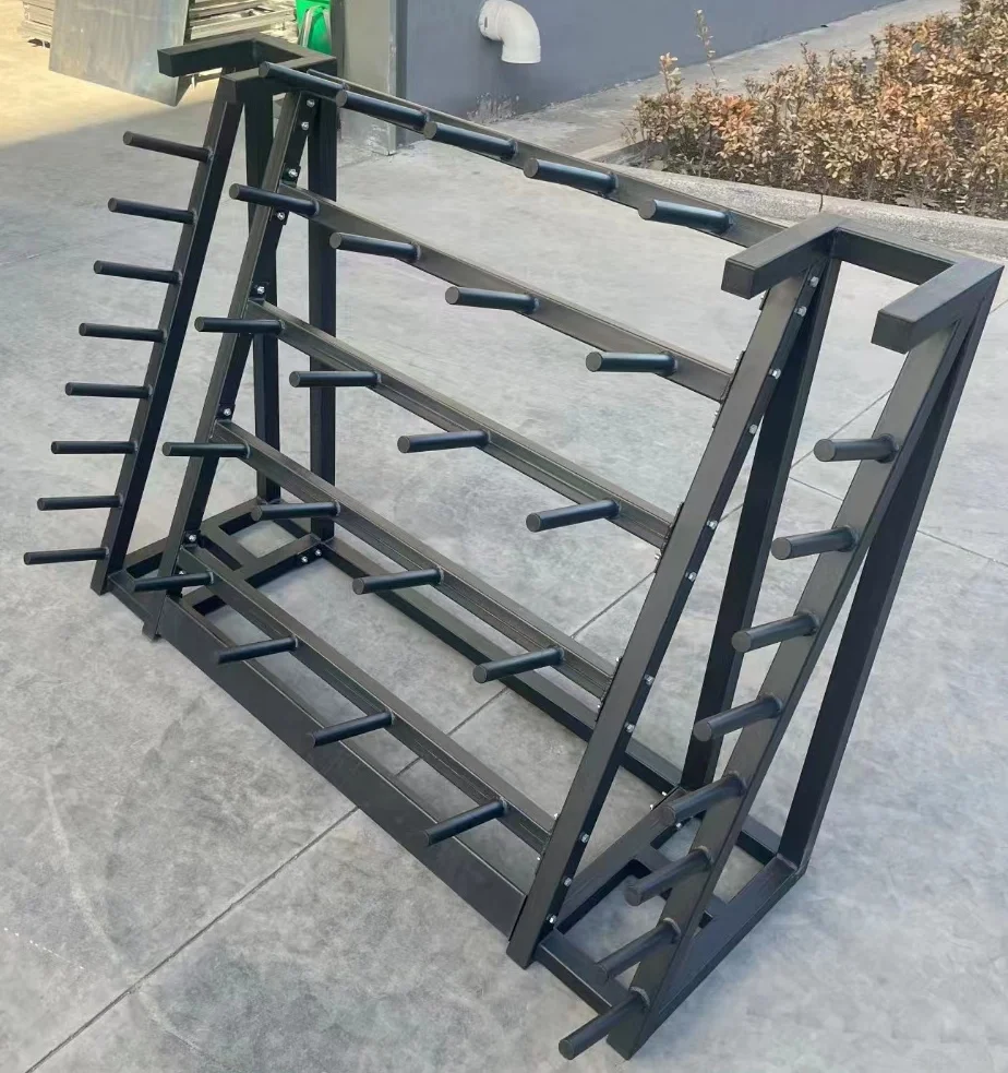 Factory Wholesale Fitness Gym Equipment 30 Sets Multifunctional rack for Barbell bump plate Rack 6