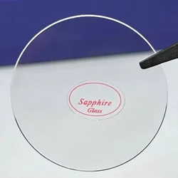 Premium Sapphire Watch Glass Replacement - Flat Crystal 1.0 - 1.2mm Thick, Transparent, 16 - 40mm Diameter, Single Piece - Thick 1.0mm (Diameter 15mm)