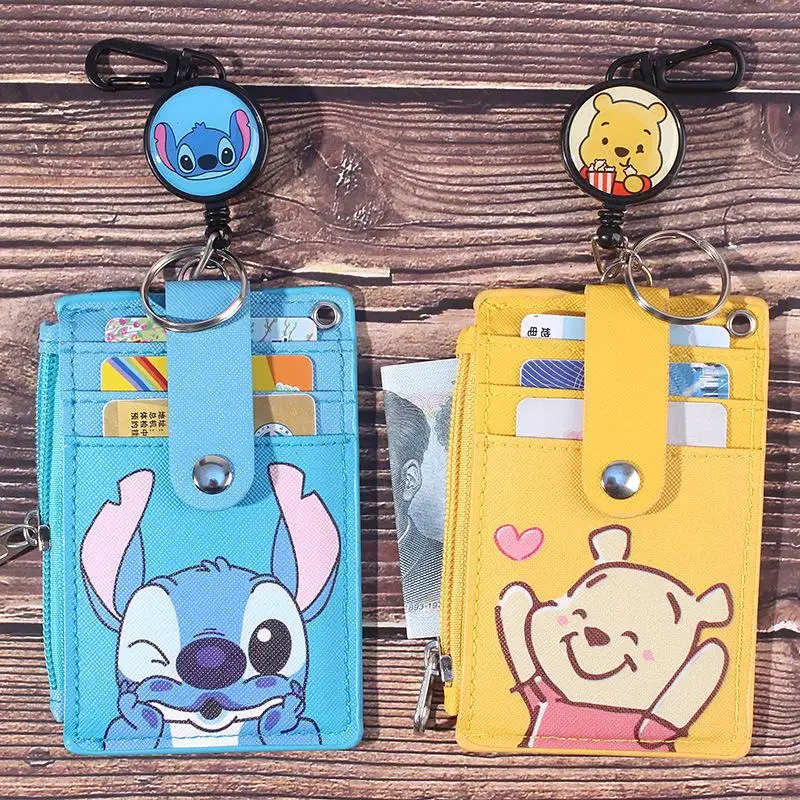 

Cartoon Disney Stitch Mickey Minnie Mouse Student Multi Functional Expansion Card Set Campus Card Id Card Set Children's Gift