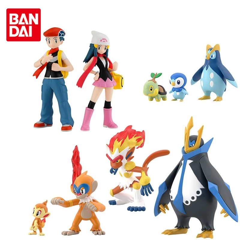 Фигурки героев аниме Bandai Оригинальные фигурки мультфильма Покемон |