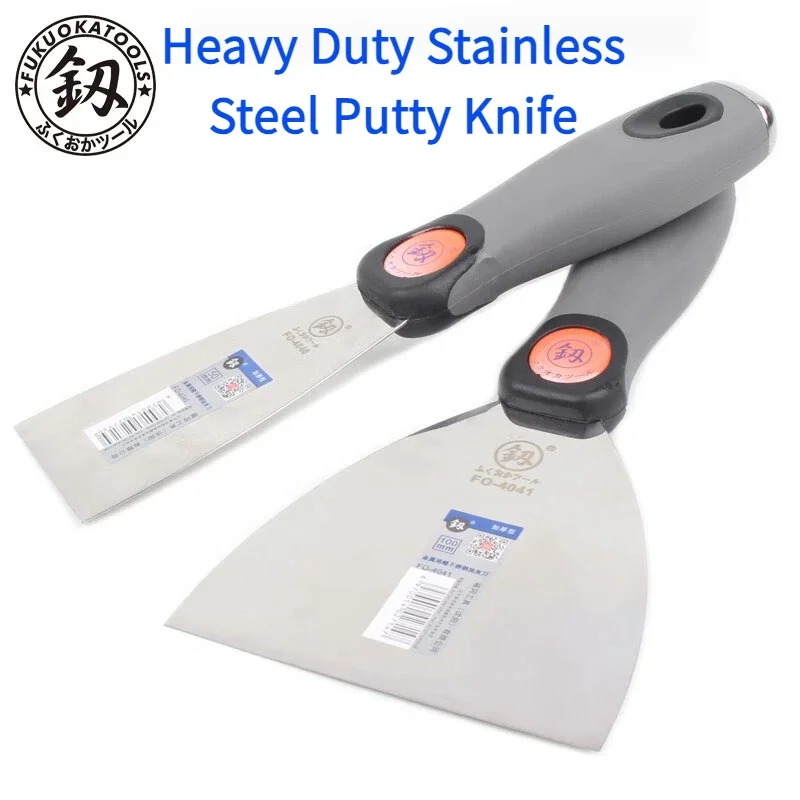 Drywall Plastering Scraper Tool Stainless Steel Putty Knife Trowel Wall Cleaning Shovel Construction Tools