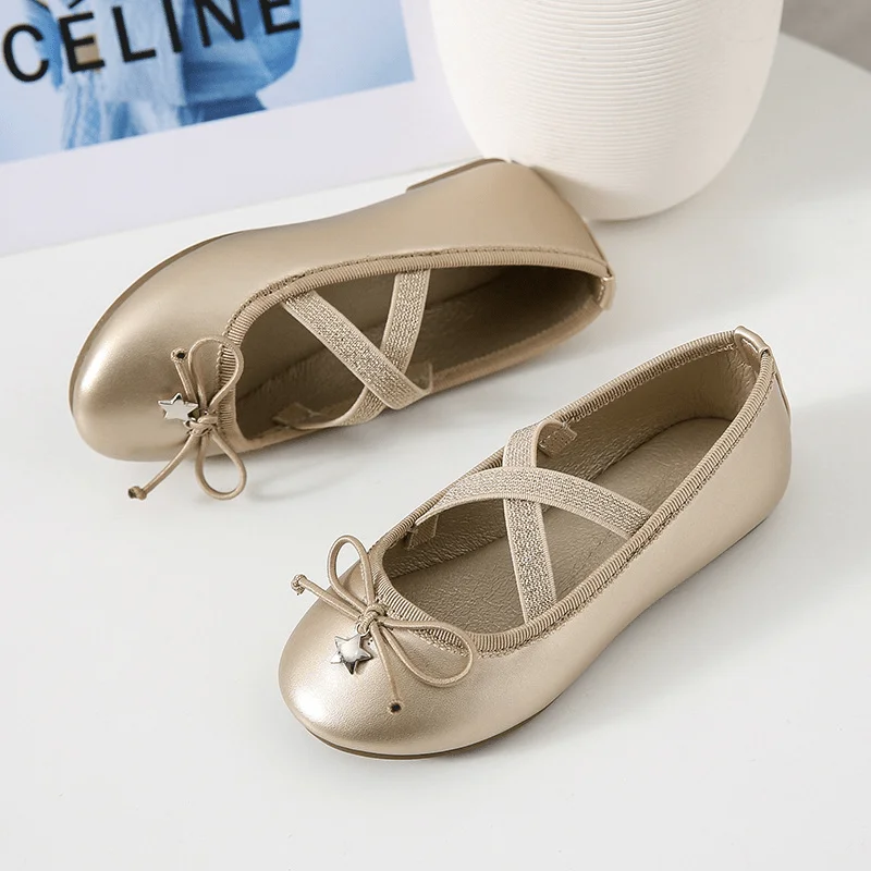 Fashion Baby Girl Princess Shoes Infant Toddler Child Flat Dance Bow Shoes Soft Bottom Spring Autumn Summer Baby