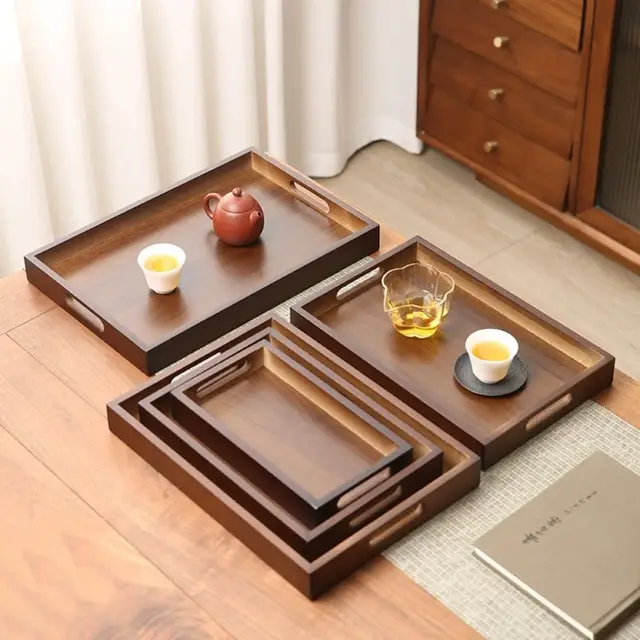 Retro Bamboo Storage Tray 1