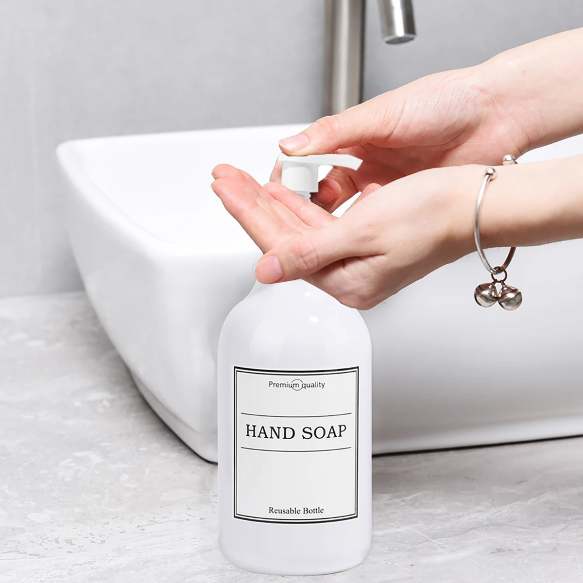 Dishes Liquid Dispenser Modern Farmhouse Soap Bottle Refillable Hand Soap Dishes Container Kitchen Cleaning Brush Accessories dishwashing brush soap liquid box pressing soap liquid box soap dispenser