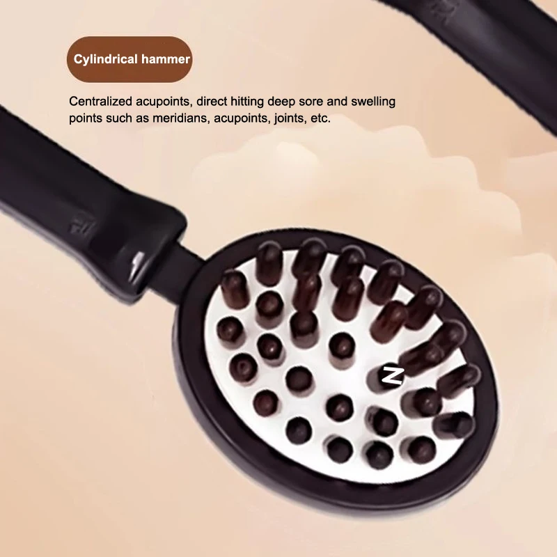 1PCS 3 In 1 Relief Stress Massager Massage Hammer Stick Knock Scratcher Körper Massage Entspannung Werkzeug – Detail 12