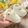 Spring Baby Prewalker 0-18m Infant Girl Solid Color Indoor Floor First Walker Shoes Fall Winter Knit Newborn Footwear Soft Soled 5