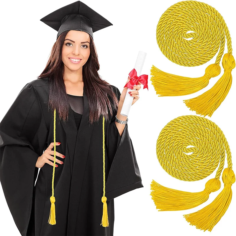 12 Pieces Gold Honor Cord Graduation Tassel Honor Cord for Grad Days and  Student (Blue and Gold) 12 Blue and Gold