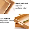 Bamboo Wooden Tray Japanese Bread Snack Solid Wood Household Kung Fu Tea Set Water Cup Plate Hotel Plates Home Kitchen Supplies 6