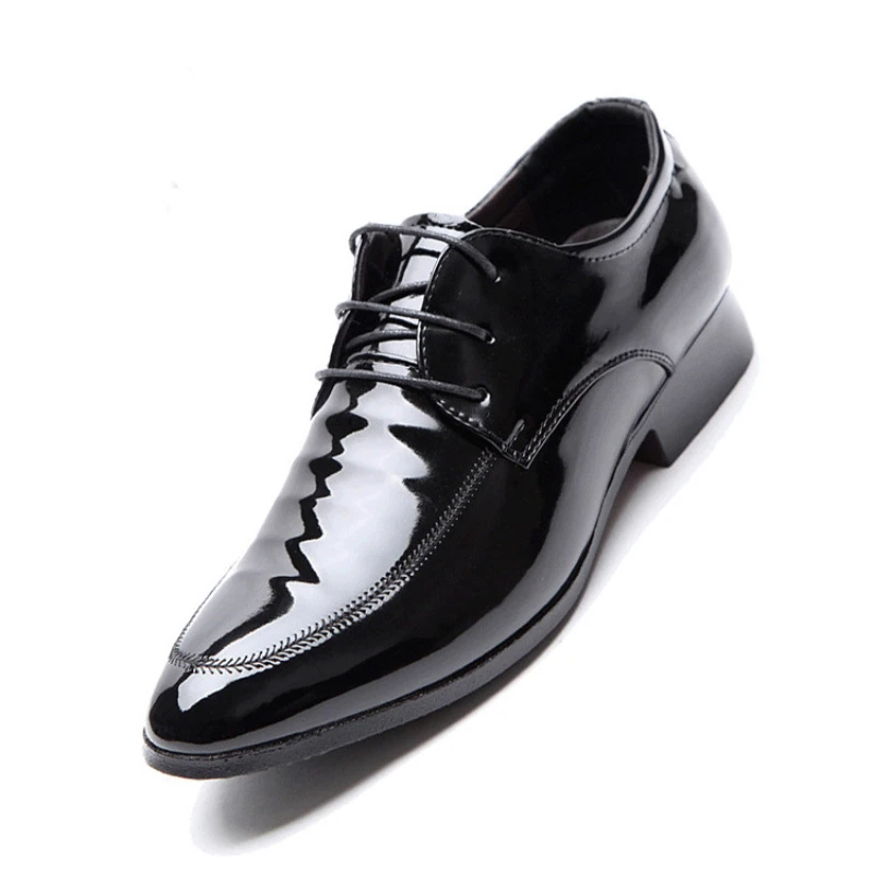 

Italiano Formal Shoes for Men 2024 Mens Dress Shoes Patent Leather Office Shoes Men Black Oxfords Zapatos Para Hombres Mocassins
