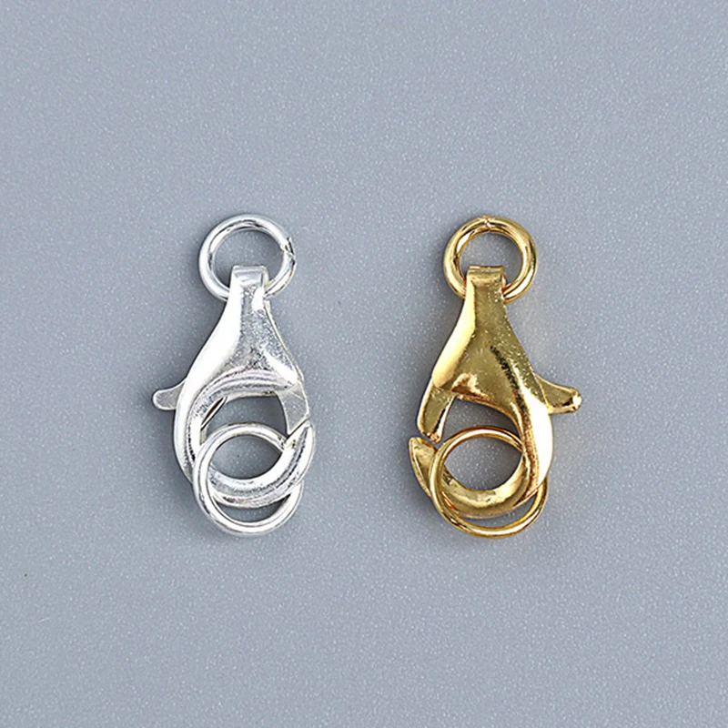 DIY 팔찌 목걸이 액세서리 쥬얼리에 대 한 4PC 점프 반지와 2pcs 진짜 랍스터 걸쇠 결과 만들기