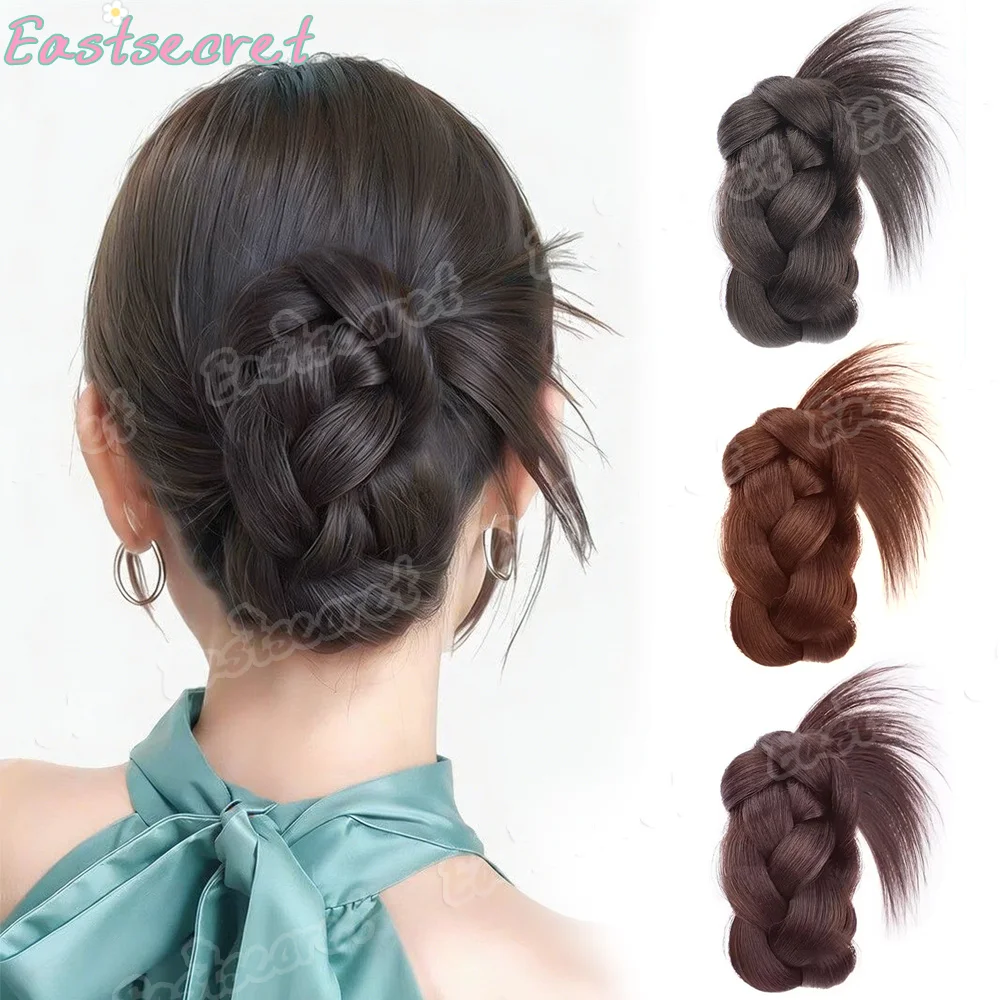 EAST 합성 헤어 클로 클립 내추럴 버드 스타일 레이지 치킨 페더 플러피 헤..