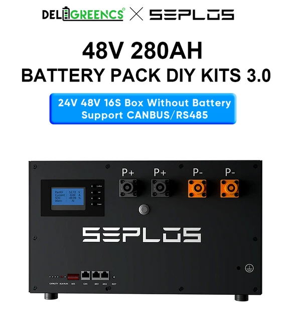 Seplos 48V 280ah Battery Pack DIY Kits with Active Balancer 2A