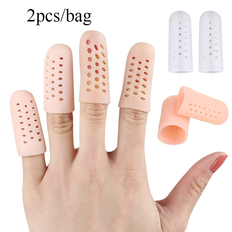 Silicone Toe Covers para Ingrown Toenail Proteção, respirável Toe Protector Sleeve, Joanete Almofadas Almofada, Big Toe Guards, 1 Par