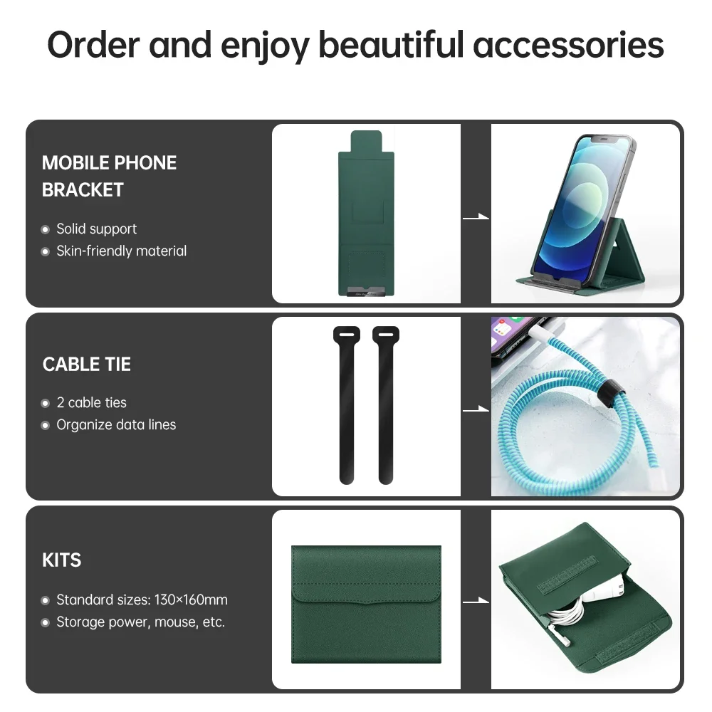 Luva do Portátil Case Bolsa para Macbook ar Pro 13 2023 2023 m2 m1 14 16 2023 Bolsa Notebook Capa para Lenovo hp Dell Honra 15 Polegada - Imagem 5