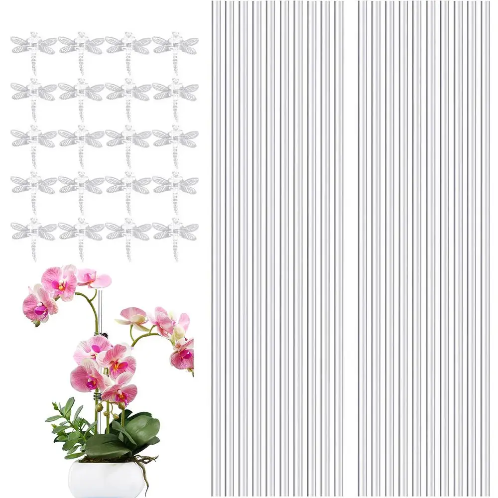 Description Picture 2 of itemAcrylic Plant Stakes Garden Stakes Clear Orchid Stakes Sticks Potted Plant Support Stakes for Supporting Vines Grow Upright