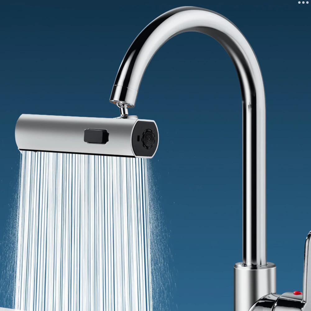 

Universal 360 ° Kitchen Faucet Waterfall Outlet Splash Proof Device Pull Out Rotary Bubbler Nozzle Extension 3 Water Flow Mode