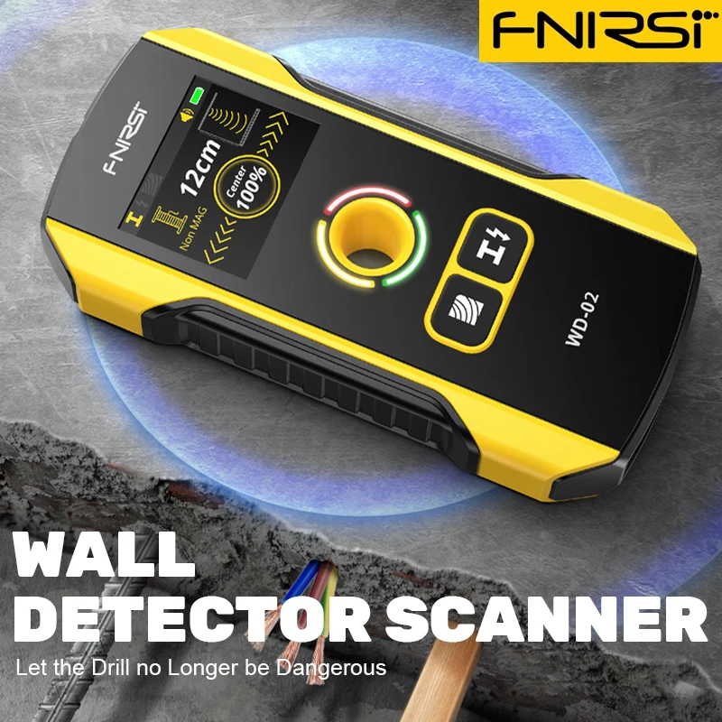 FNIRSI WD-01 WD-02 Metal Detector Wall Scanner for AC Live Cable Metal Wood Stud Finding and Positioning
