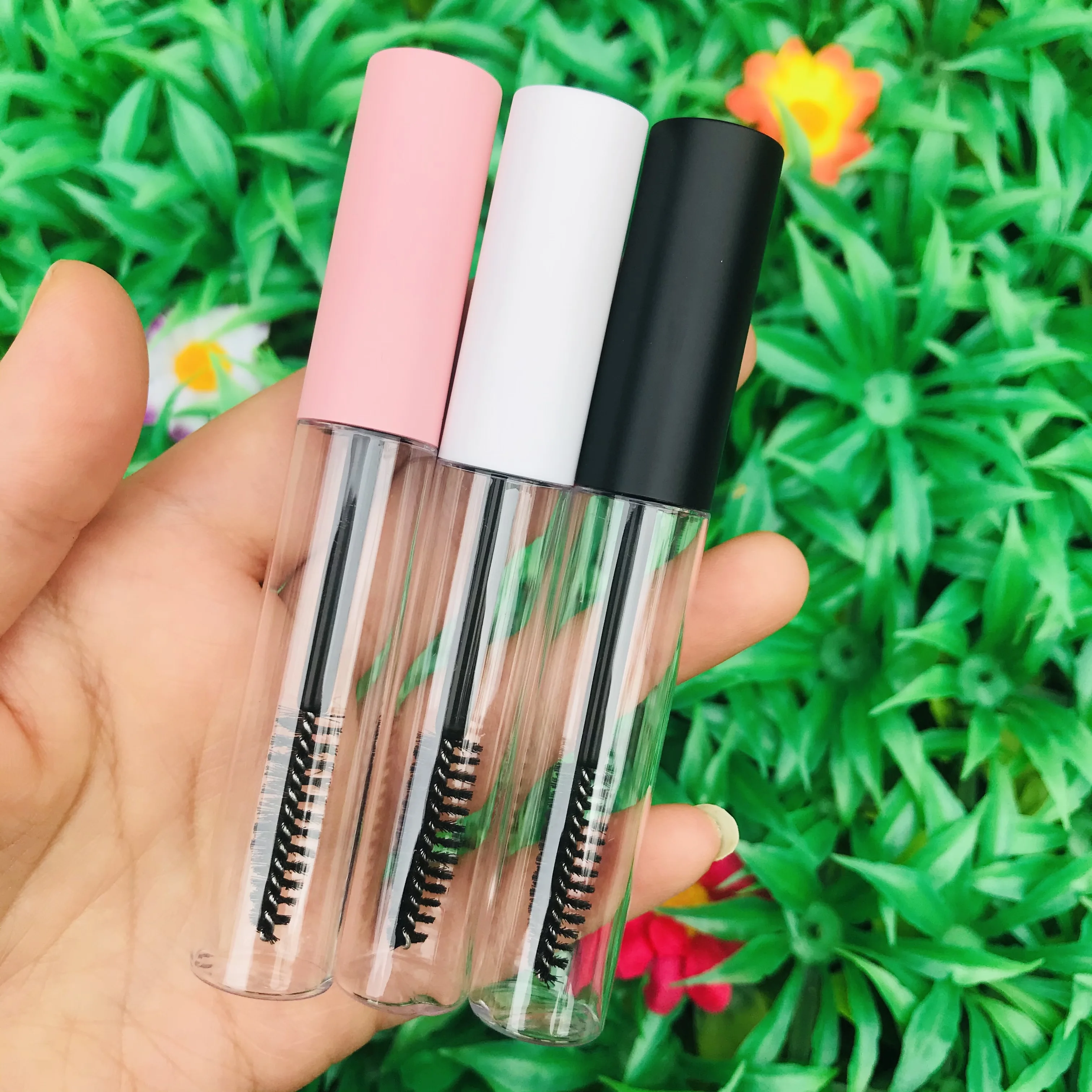 새로운 10ml 리필 형 립글로스 튜브 빈 립밤 용기 투명 플라스틱 DIY 립스틱 병 메이크업 도구