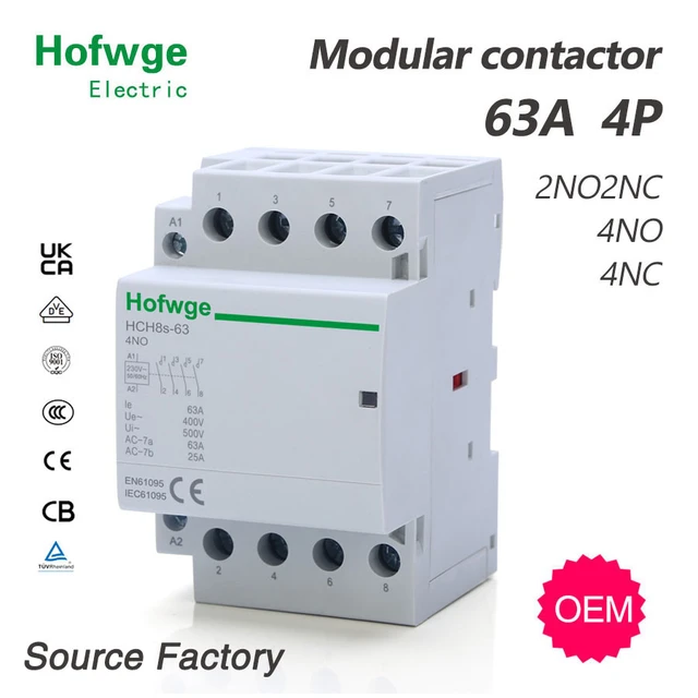 2P 25A 220V/230V 2NO 50/60HZ Din Rail Household AC Contactor contacteur  modulaire - AliExpress