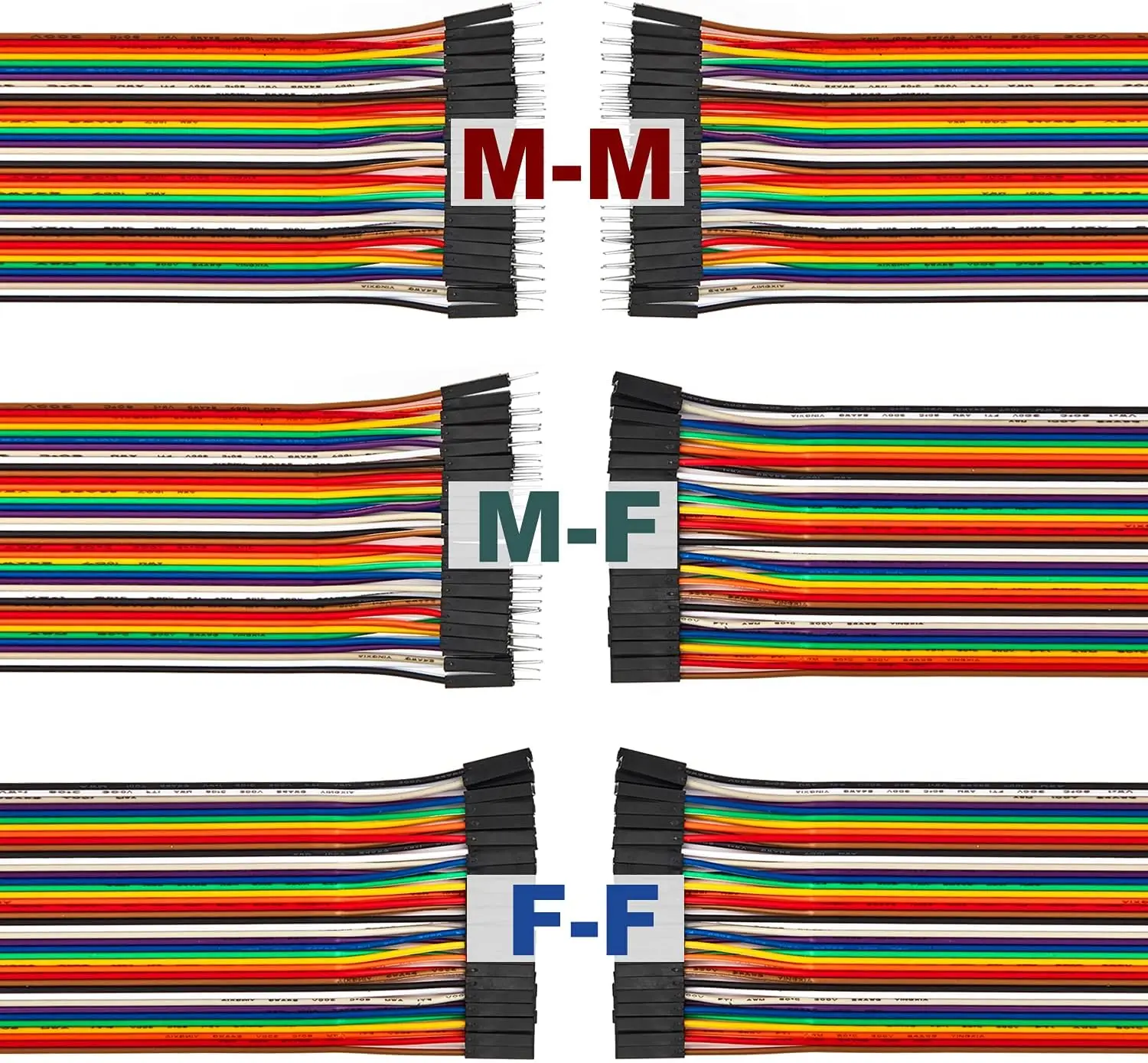 Electrical Wire 120PIN Dupont Cable 10cm Jumper Wire Male to Male Female to Female PCB DIY Kit for Electronics