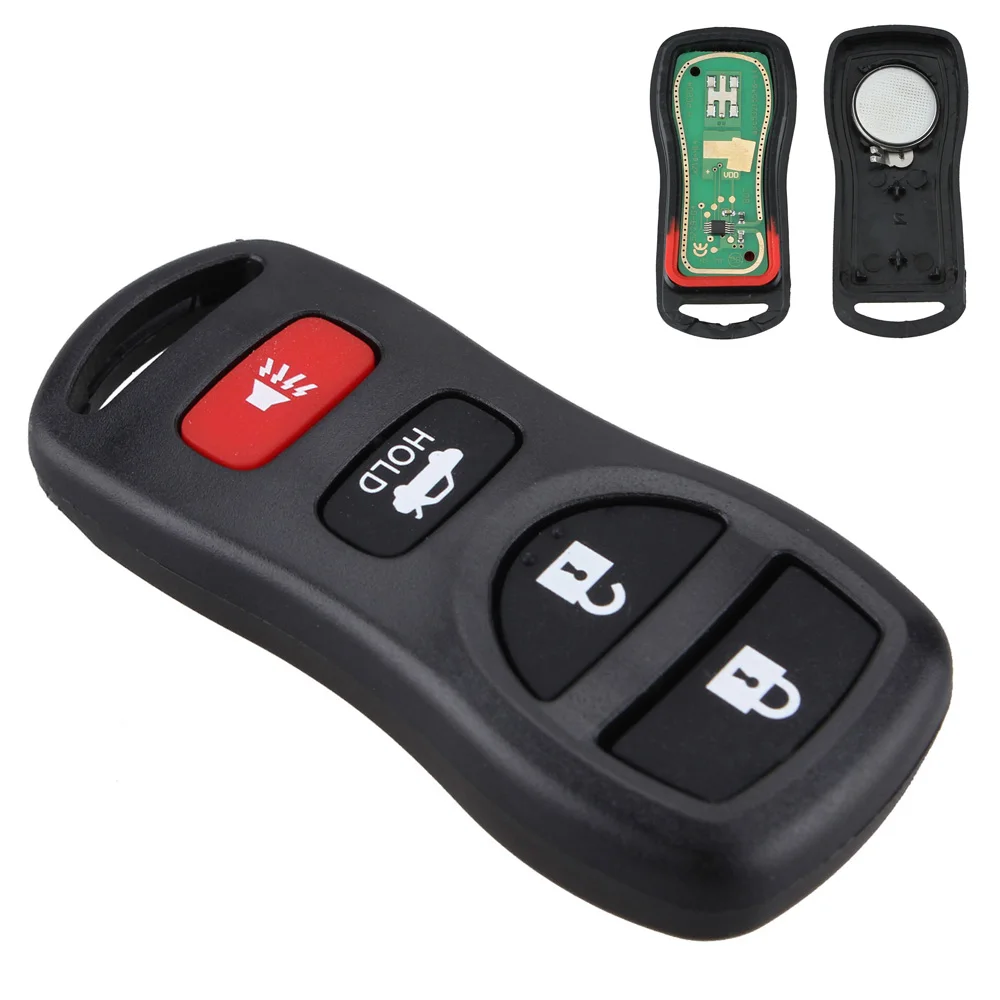 315MHZ 4 Buttons Auto Car Keyless Entry Remote Control Keys Fob Clicker Replacement KBRASTU15 for Niss-an 2002-2011