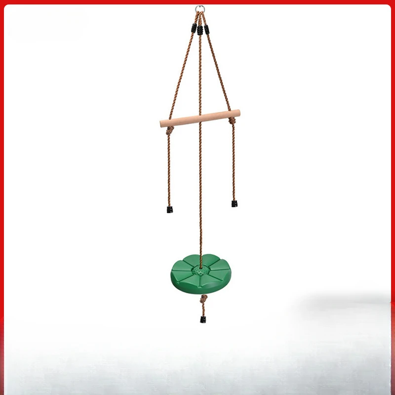 Swing Toy Outdoor Play Equipment Monkey Pole Petal Swing Sunflower Children's Swing Disc Outdoor Indoor Plastic Disc