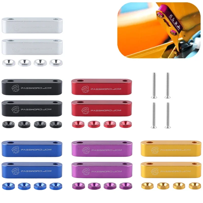 Hood Vents JDM Car Billet Aluminum Racing Hood Vent Spacer Risers Fender Washer For Honda Civic 92-95 EG / 96-00 EK For Acura Integra