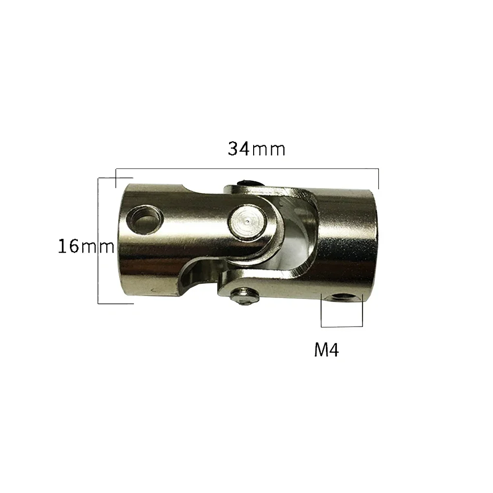 Boat Car Shaft Coupler 2Sets 8mm Metal Cardan Joint 8 X 8 Mm Rustproof Motor Connector Gimbal Couplings Steering Shaft aluminium flexible coupler,connection joint