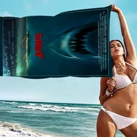 Jaws Movie Shark Towel Microfiber Beach Towel Absorbent Quick dry Soft Yoga Swimming Resort Mountain Climbing Towel 1