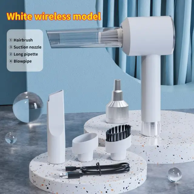 Hordozható Vezeték Nélküli Porfogó-Vákuumtisztító Könnyen Megtisztítható Otthoni És Autó Kettős Használat - Image 2