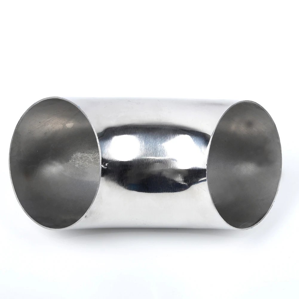 Smoke Exhaust Pipe Stainless Steel Elbow Bending Radius 1.5D 90° Degree System 34-102mm Welding Connecting Chimney |