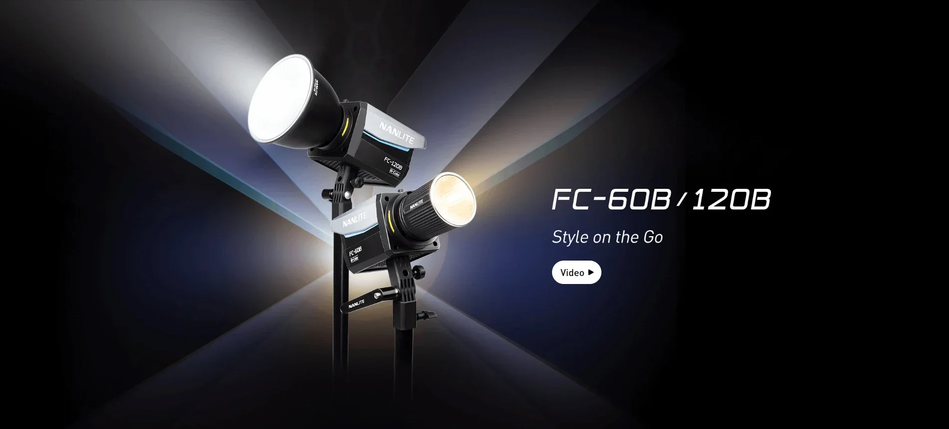 Nanlite FC-60B FC-120B Bi-Color LED Video Light 2700K-6500K Bowens Mount Continu
