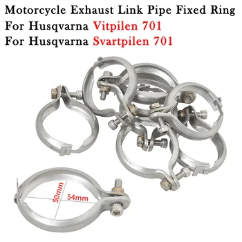 For Husqvarna Svartpilen Vitpilen 701 Motorcycle Exhaust Escape Muffler Link Pipe Clamp Retainer Clamp Holder Fixture Fixed Ring