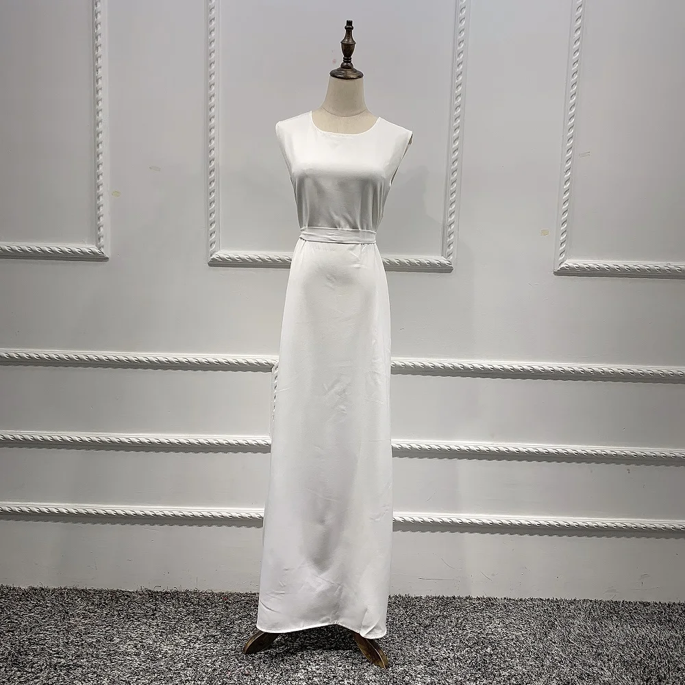 White inside dress